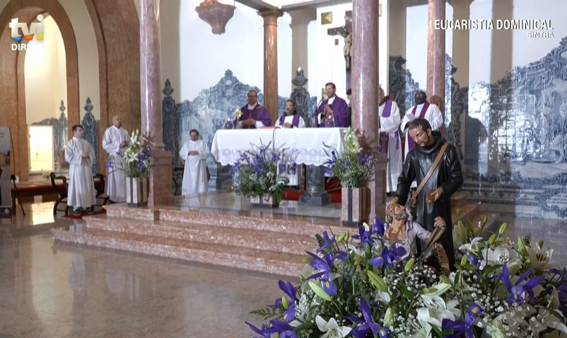 No Dia de S. João de Deus a Igreja do ISJD–Telhal acolheu a Eucaristia Dominical da TVI